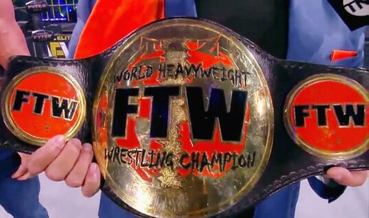 Taz Brings FTW Heavyweight Championship To All Elite Wrestling