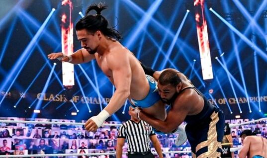 Angel Garza Injured During Clash Of Champions Tag Match