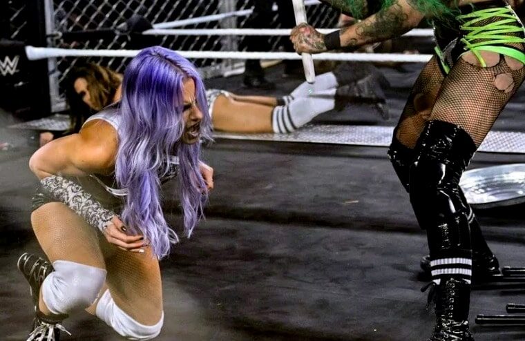 Candice LeRae Injured During WarGames Match (w/Video)