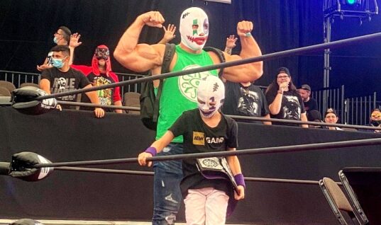 Brodie Lee Jr. Presented Dark Order Championship Belt