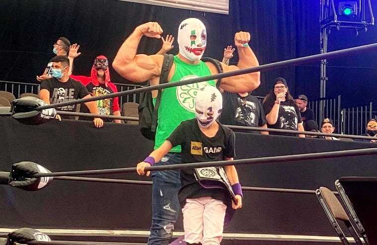 Brodie Lee Jr. Presented Dark Order Championship Belt