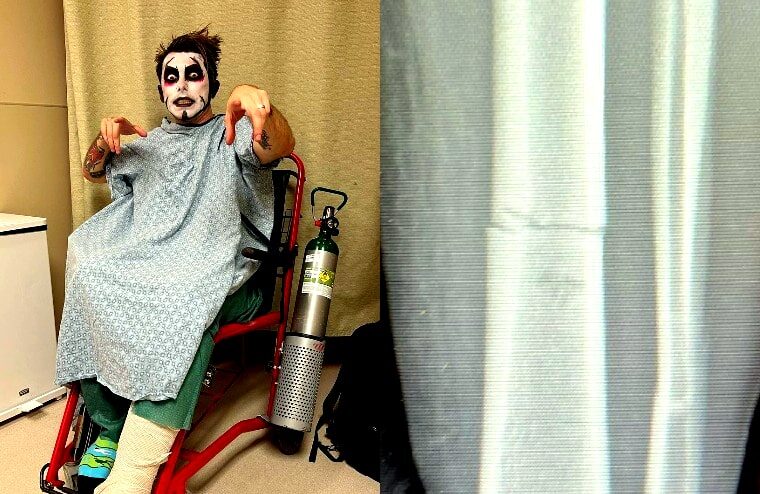 Danhausen Spends Halloween Night In Hospital