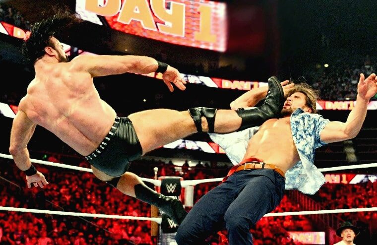 Drew McIntyre Left WWE Day 1 Wearing A Neck Brace