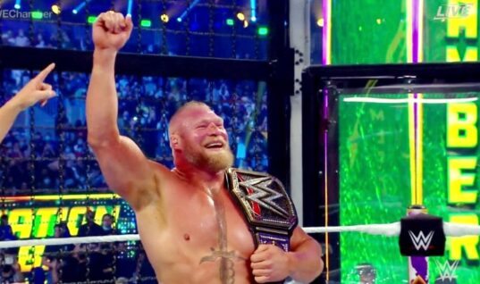Brock Lesnar Went Off-Script During Elimination Chamber Match