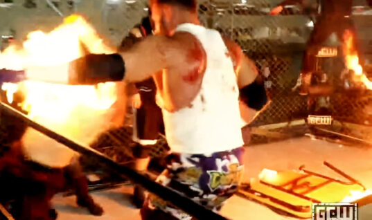 Former AEW Wrestler Shows Off Horrific Burns After Catching Fire During GCW Show