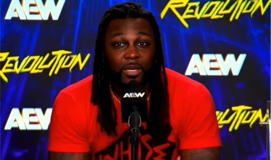Swerve Strickland Discloses Injury During Revolution’s Post-Show Media Scrum