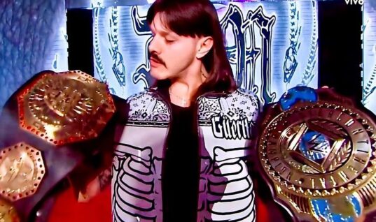 Dominik Mysterio Shows Off His New Throat Tattoo