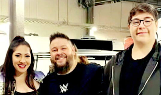 Photo Of Kevin Owens’ Son Standing Next To Omos Goes Viral