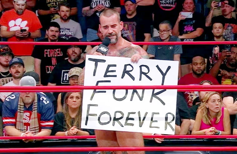 Fans Loved CM Punk’s Epic Terry Funk Reference During His Return To MMA Commentary